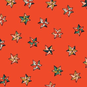 Christmas stars red