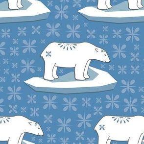 polar bear winter time