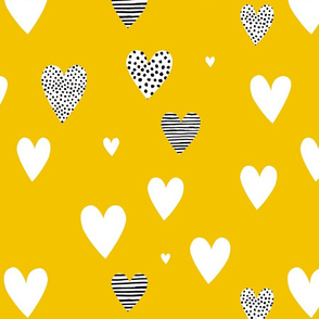 Love Hearts yellow