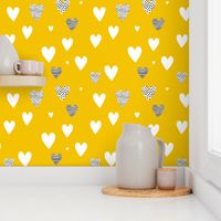 Love Hearts yellow