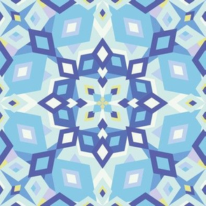kaleidoscope pastel light blue