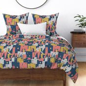 cliff dwellings coral linen