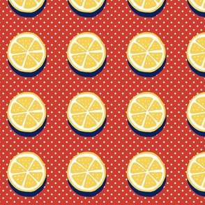 pop art citrus collection - dots and lemons-01