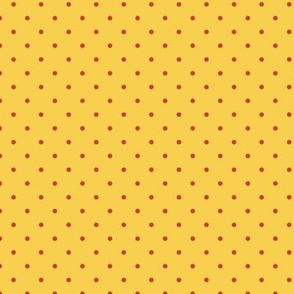 pop art citrus collection - red dots on yellow-01