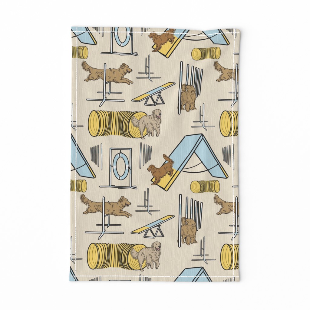 Simple Golden Retriever agility dogs - tan