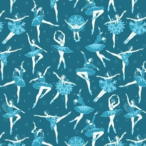 Dark Blue Snowflake Dancers | TINY