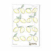 Lemons - Placement Tea Towel