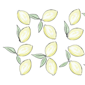 Lemons - Placement Tea Towel