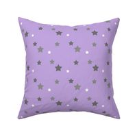 Scattered Stars / grey and purple