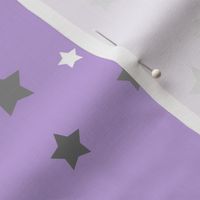 Scattered Stars / grey and purple