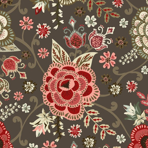 Classic Chintz - Mocha 