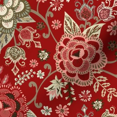Classic Chintz - Red - Small