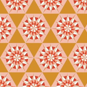 Kaleidoscope Retro Mustard