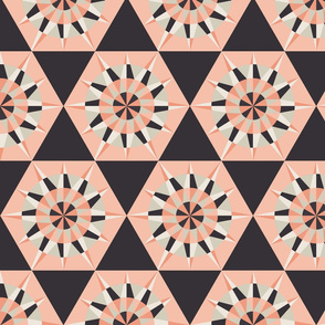 Kaleidoscope Retro Charcoal