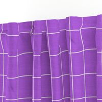2.5 inch Purple Windowpane with linen background