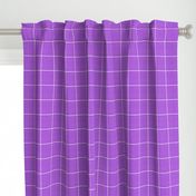 2.5 inch Purple Windowpane with linen background