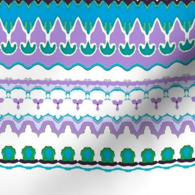 Bohemian Kaleidoscope Candy stripes 