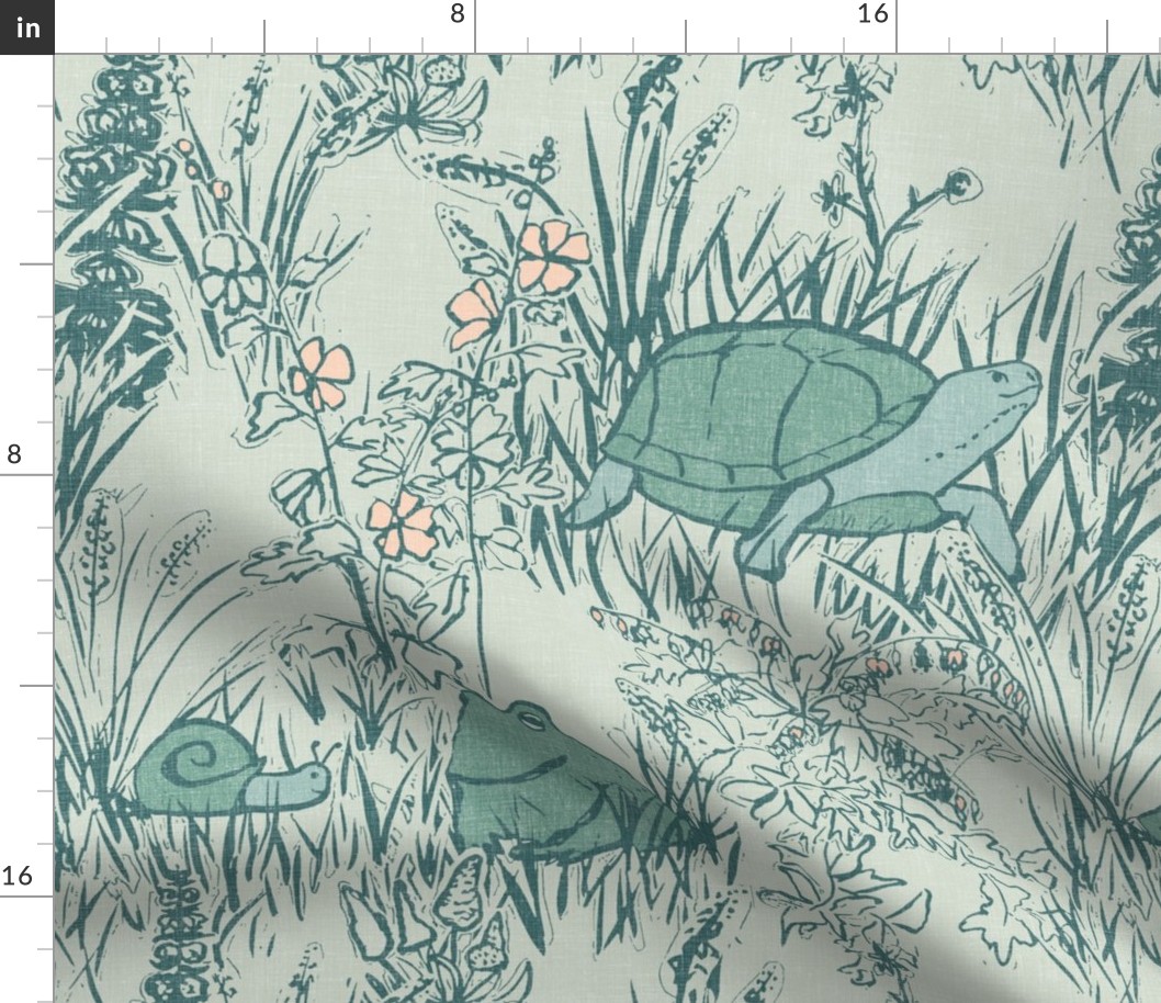 Meadow - mint - large scale