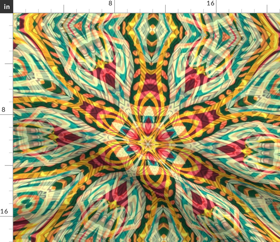 Tiki flower Kaleidoscopic