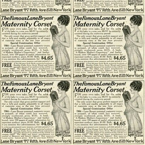 1918 advertisement: Corsets For Mommy
