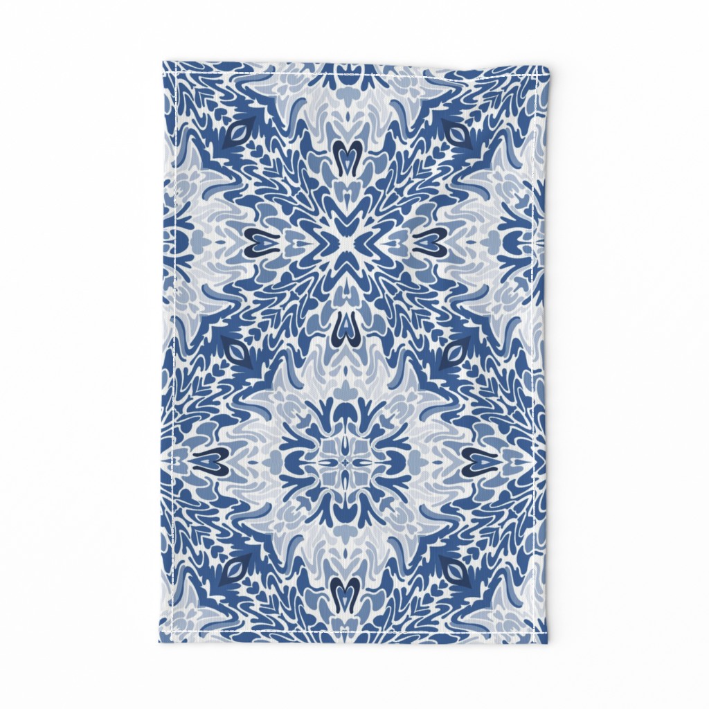 18” Classic Blue Fanfare Square