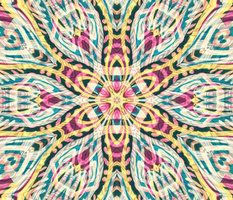 kaleidoscopic tiki flower