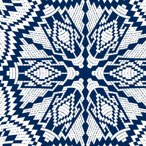 Nordic Christmas embroidery (blue)