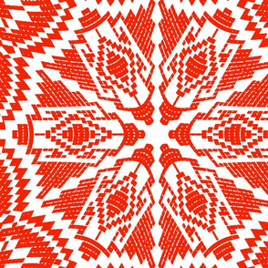 Nordic Christmas embroidery (red) inv