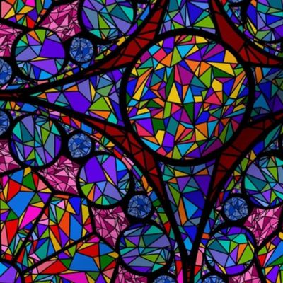 kaleidoscope  stained glass