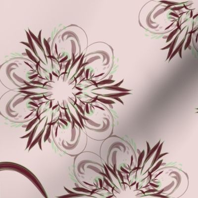 Dreimasterblume im Kaleidoskop, groß