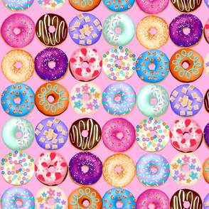 Donuts on Pink