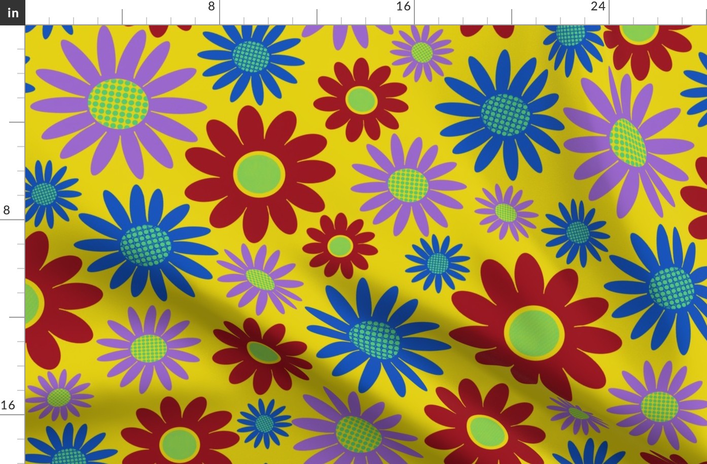 70's Daisies.yellow