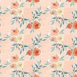 romantic bloom floral // barely blush pink