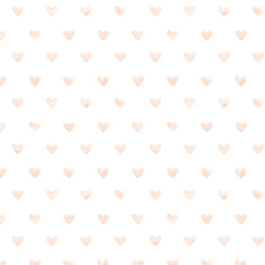 Tender hearts // barely blush pink valentines hearts