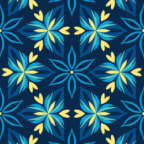 Blue kaleidoscope