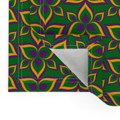 Jewel tone 70s Tile Half Drop Flower Drops Lily col070