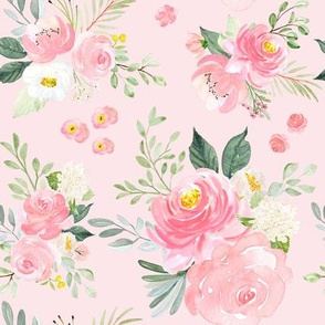 Blushing Floral Blooms // Wisp Pink