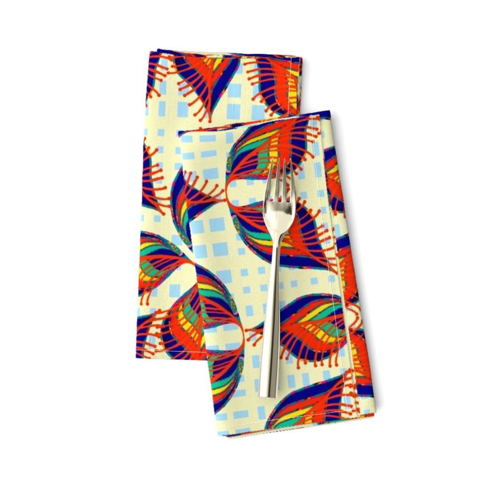 Maudline  Abstract Retro Floral  Leaf Shapes