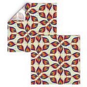 Maudline  Abstract Retro Floral  Leaf Shapes