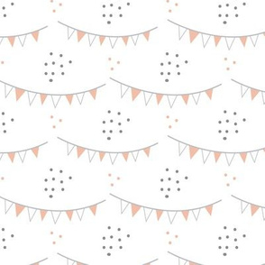 Flags and dots nursery pattern