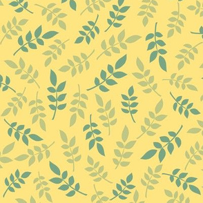 Ditsy Leaf Play 2 | Yellow + Cool Green