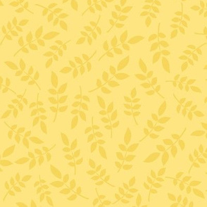 Ditsy Leaf Play | Yellow on Yellow