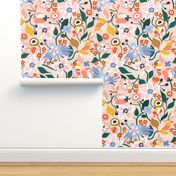 Blooming floral pattern