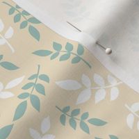 Ditsy Leaf Play 2 | Cream + Soft Cool Green + White