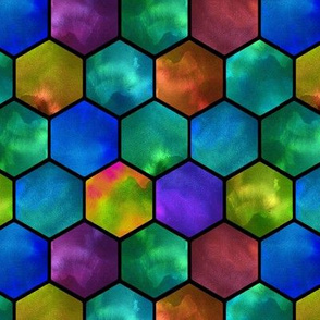 Stained Glass Fabric, Wallpaper and Home Decor | Spoonflower