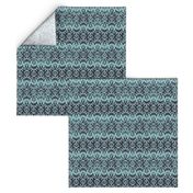 Seafoam Gothic Damask - Pastel Halloween Damask in Pastel Halloween Gothic Seafoam Green