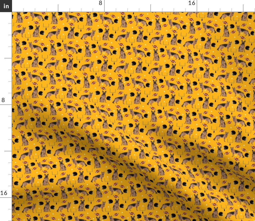 TINY - german shepherd dog fabric - pittsburgh fabric, german shepherds