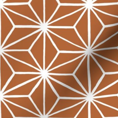 Star Tile, Orange Clay // x-large