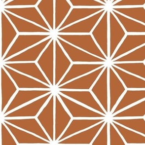 Star Tile, Orange Clay // x-large