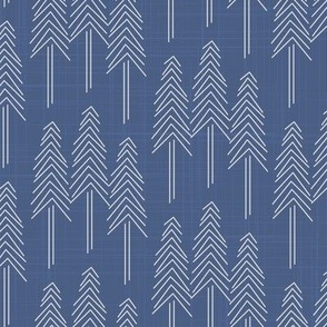 Forest - Pine Trees Cobalt